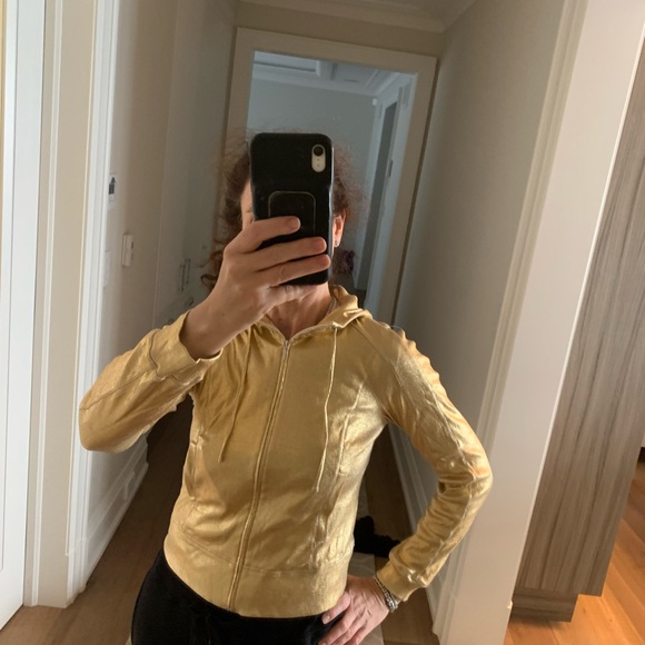 Designer cotton gold hoodie -CHARLES NOLAN - Picture 3 of 3